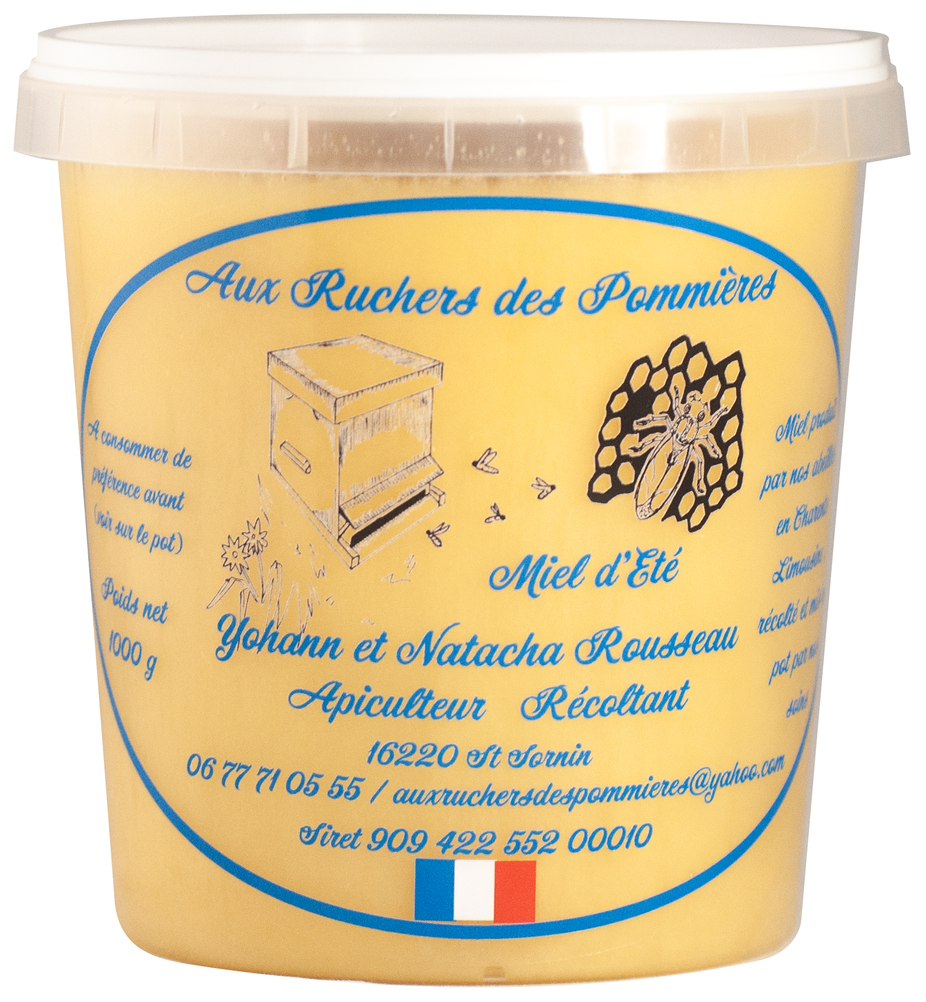 Miel de fleurs crémeux 1Kg